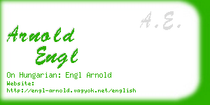 arnold engl business card
